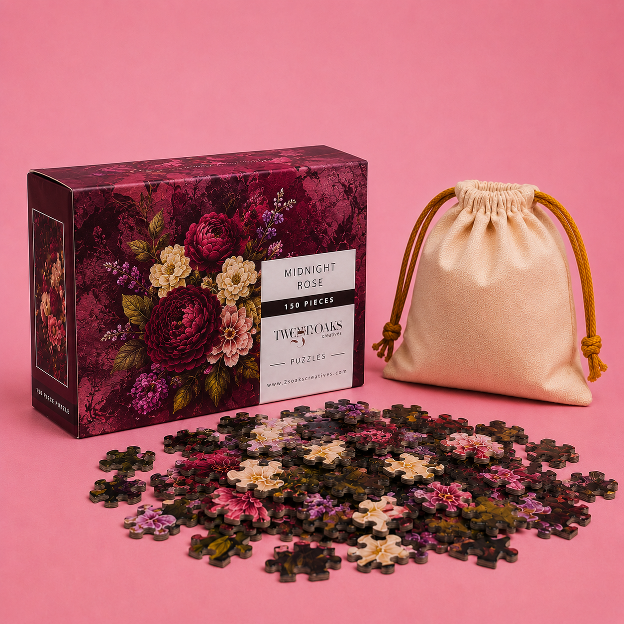 Midnight Rose Jigsaw Puzzle - 150 Pieces
