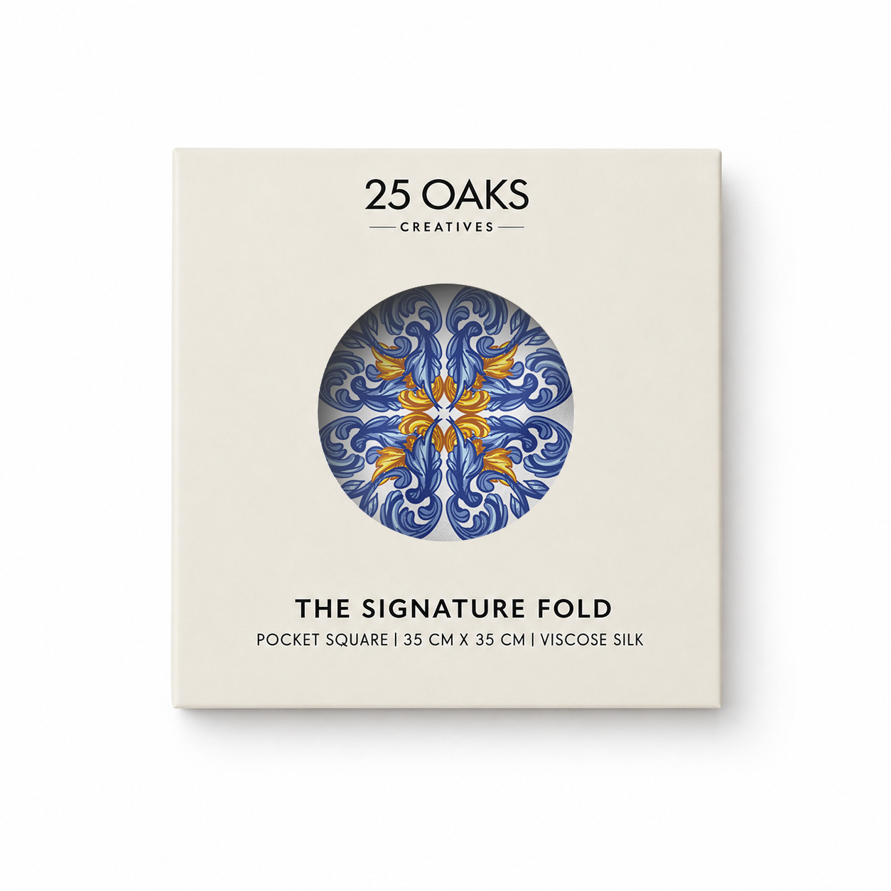 Midnight Blue Viscose Silk Pocket Square