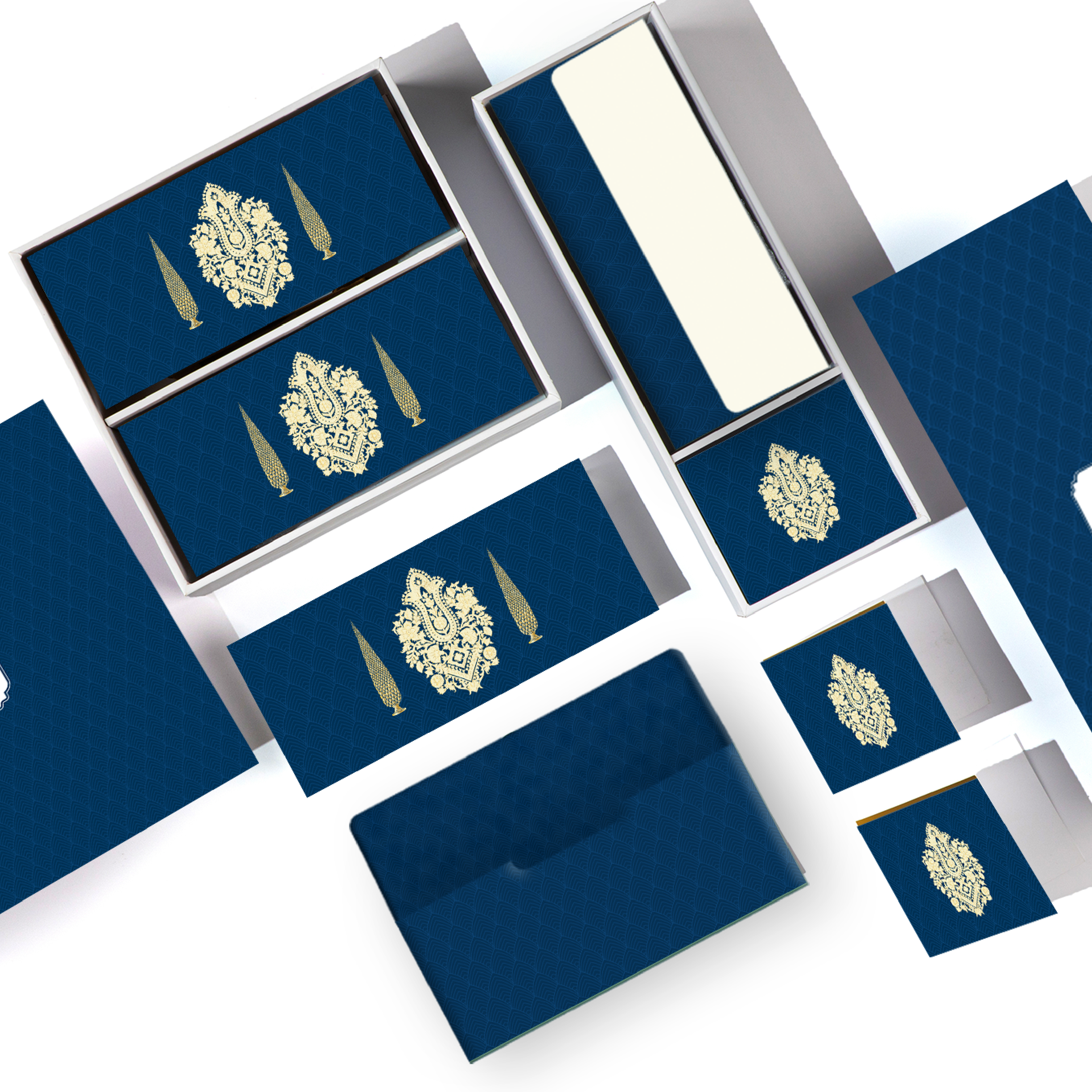 Blue Mehrab Envelope set