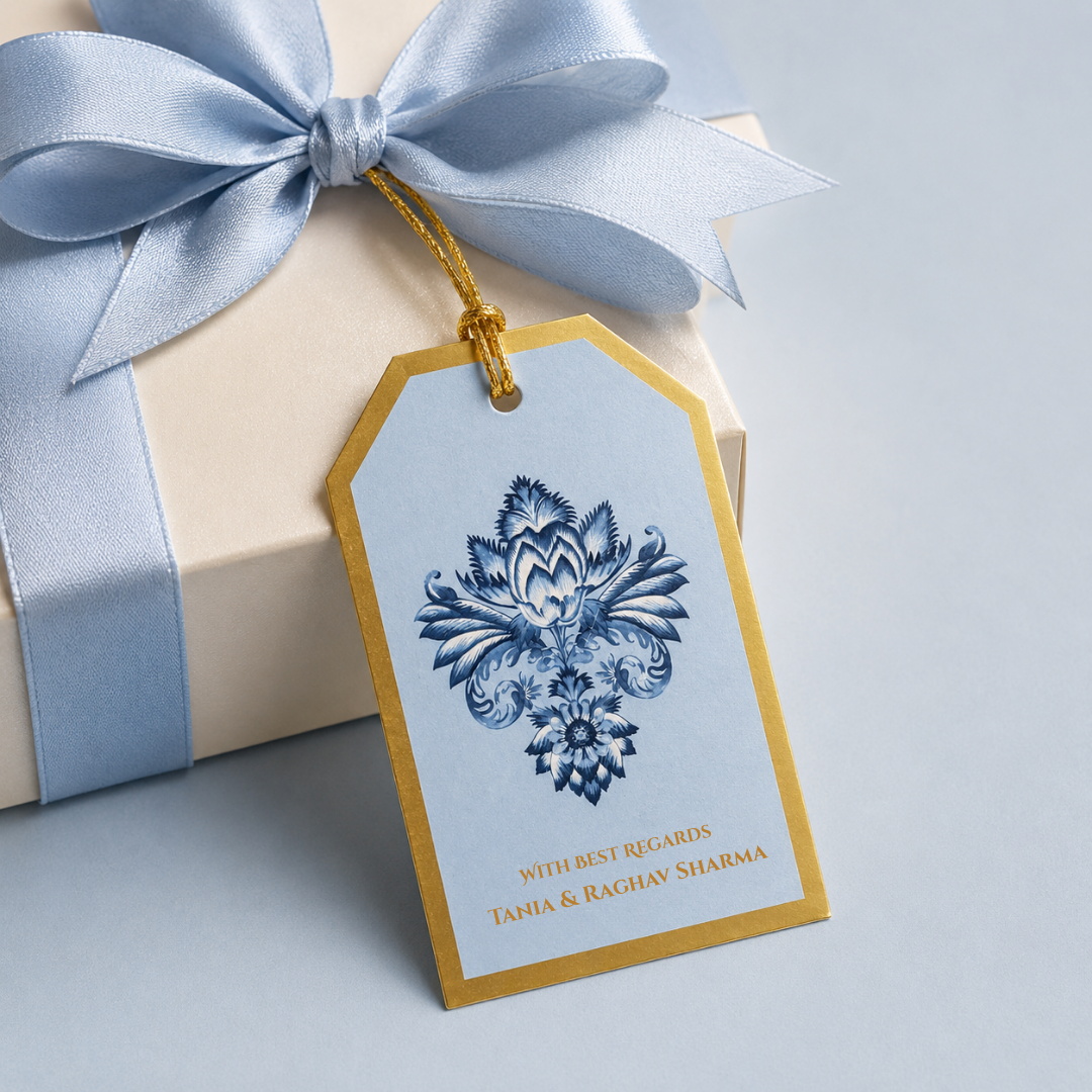 Blue Batik - Hanging Gift Tags