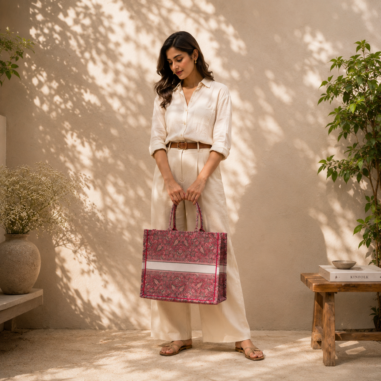 Jamewar Dreams Canvas Tote Bag