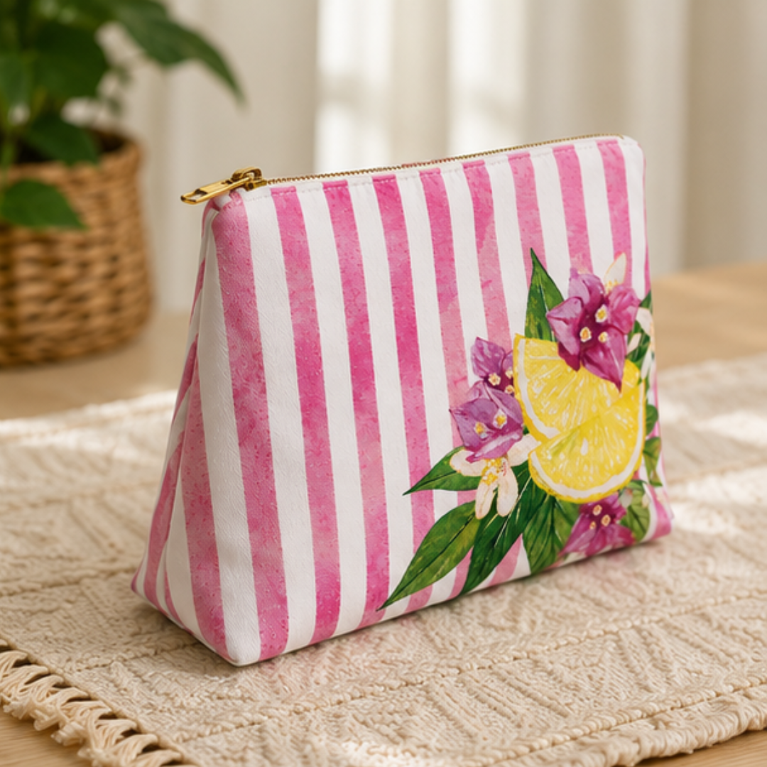 Blush Citrus Vanity Pouch