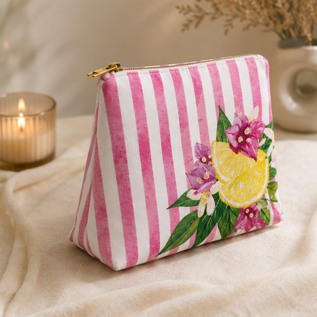 Blush Citrus Vanity Pouch