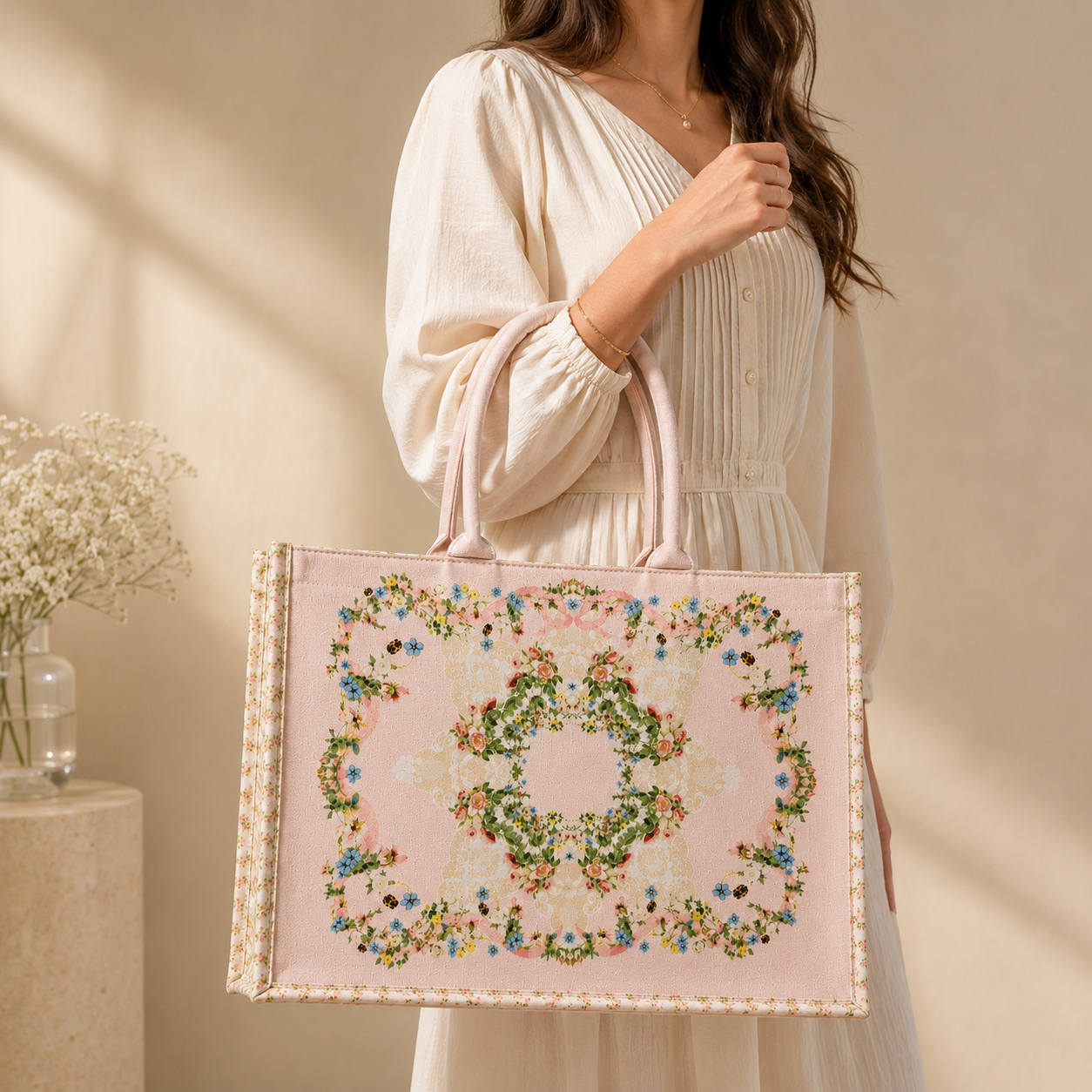 Heritage Garden Canvas Tote Bag