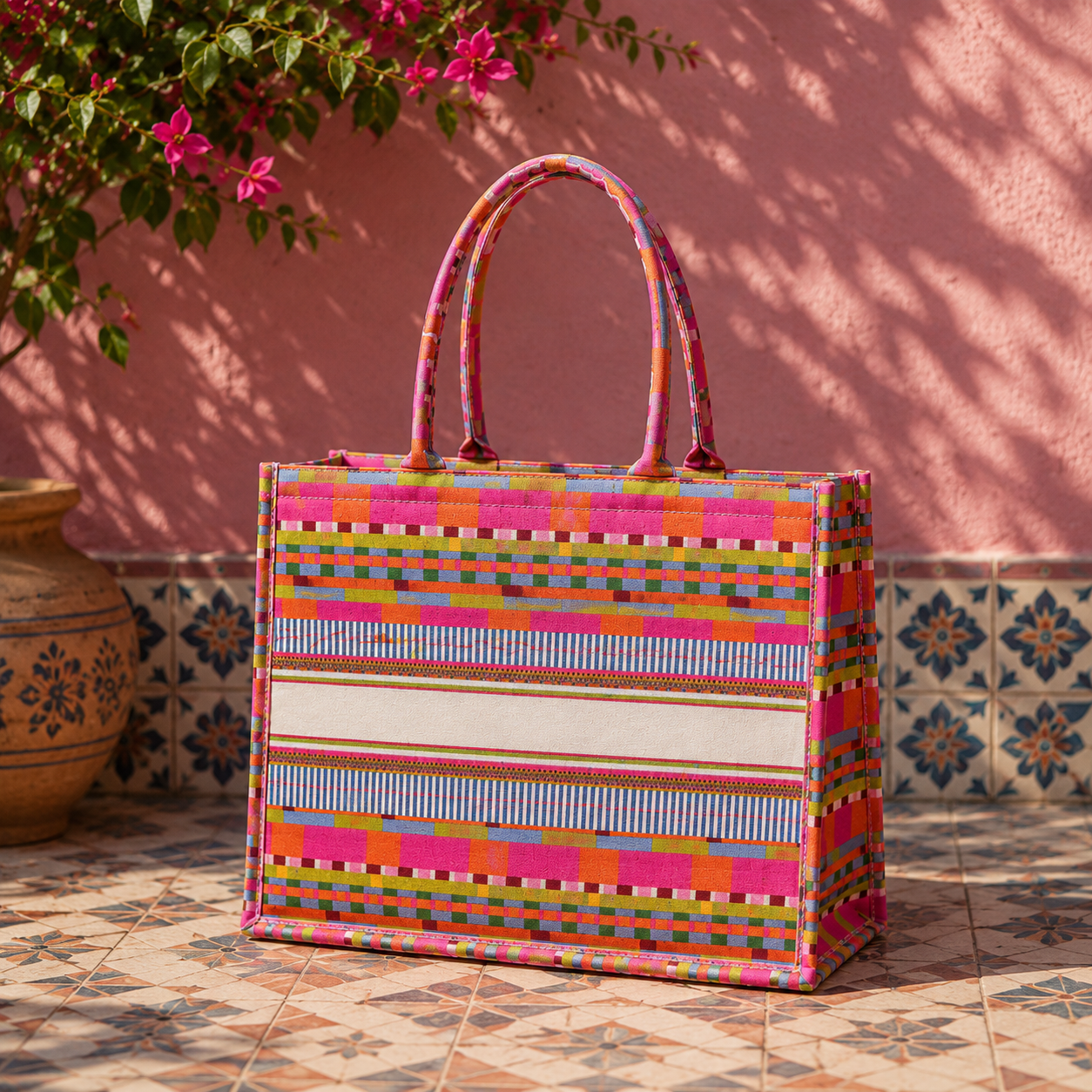 Tropical Pop Canvas Tote Bag