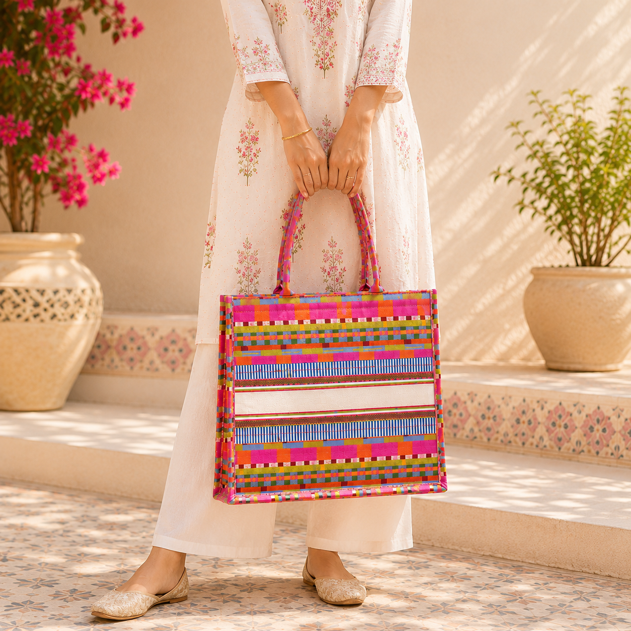 Tropical Pop Canvas Tote Bag