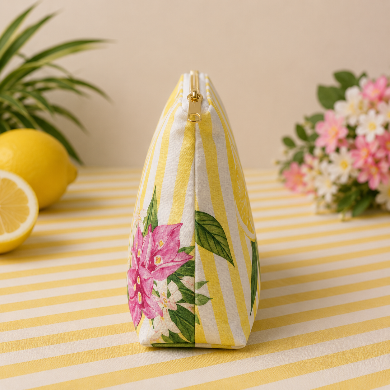 The Lemon Orchard Vanity Pouch