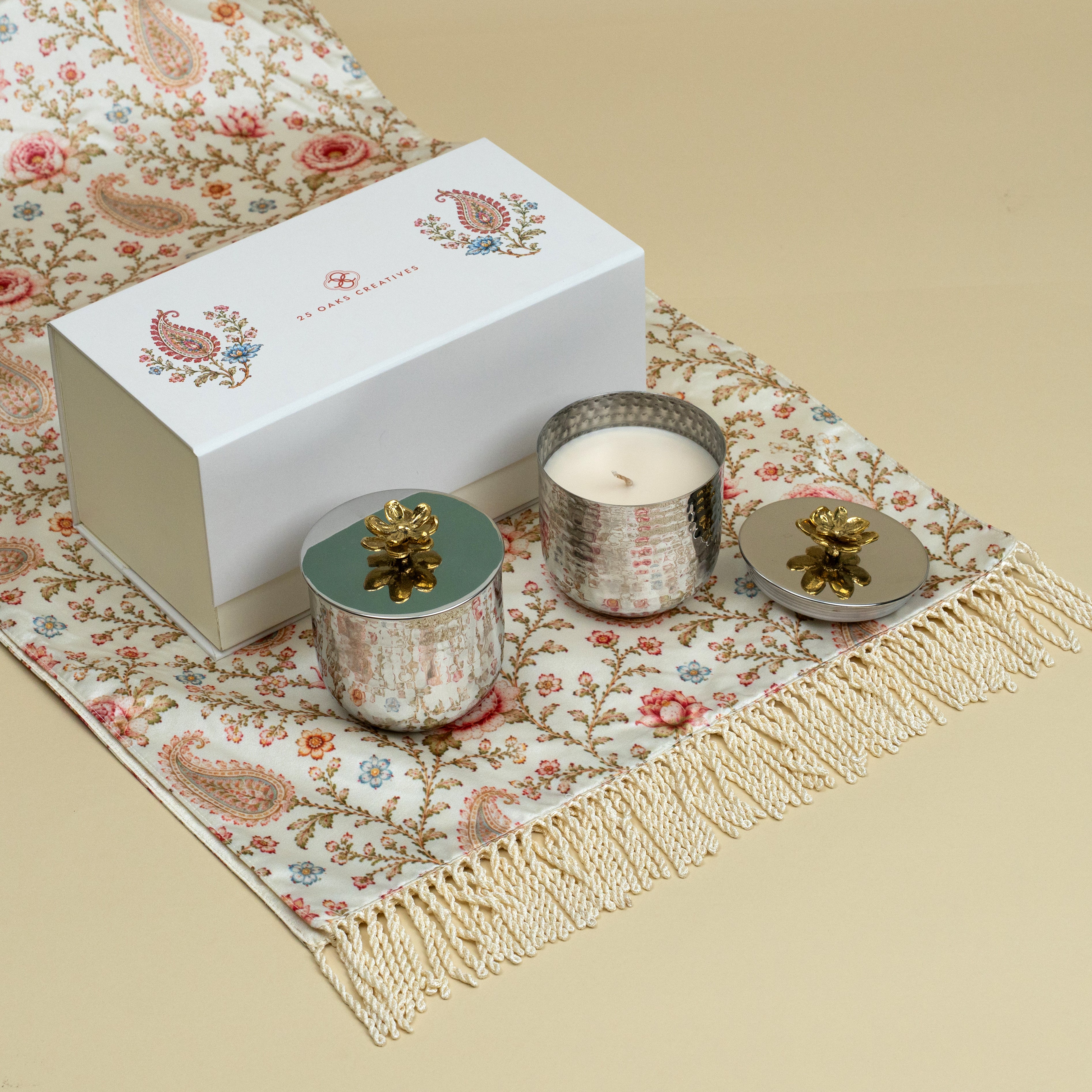 The Ambience scented candle gift set with two Velvet Rose Oud candles