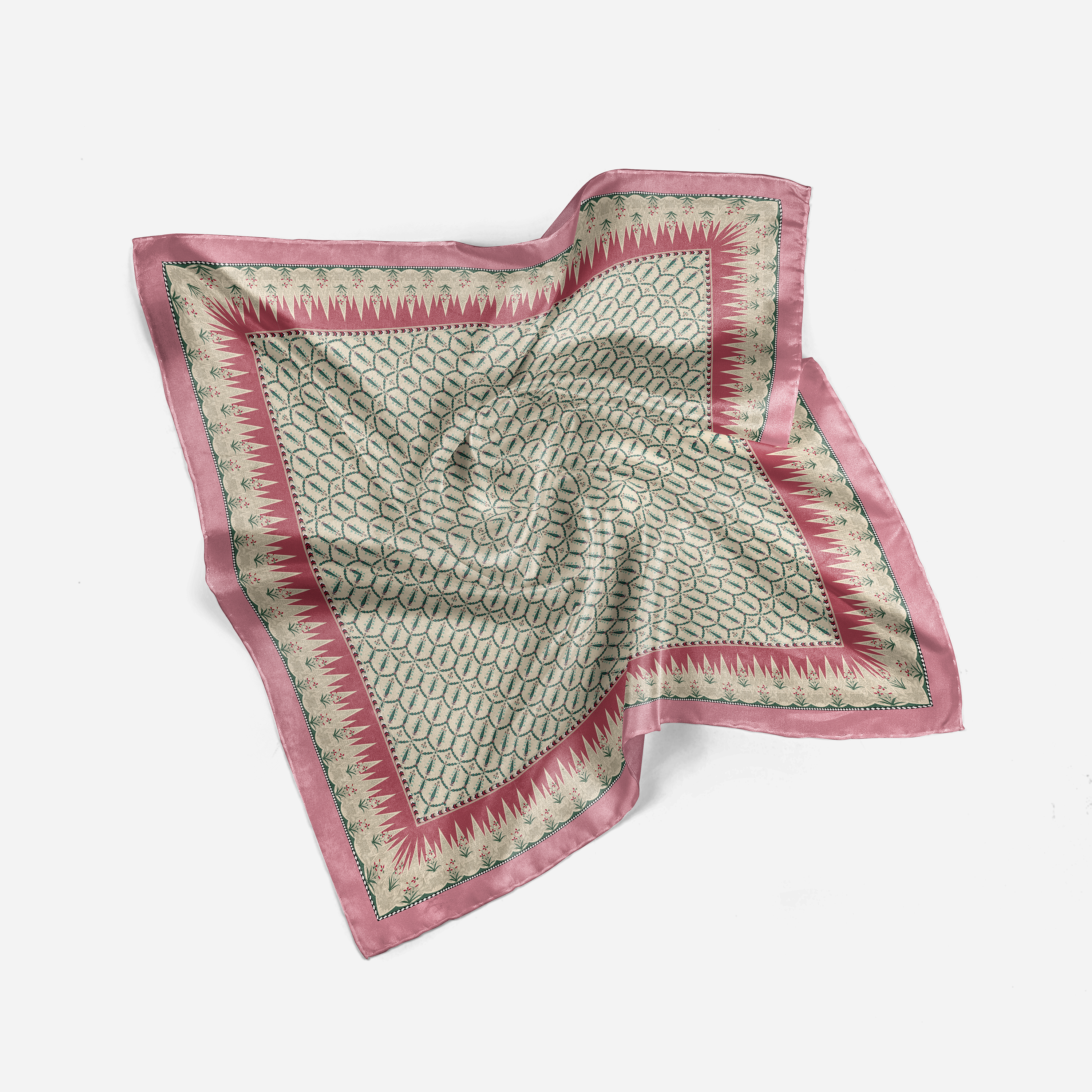 Pink Cypress Viscose Silk Scarf