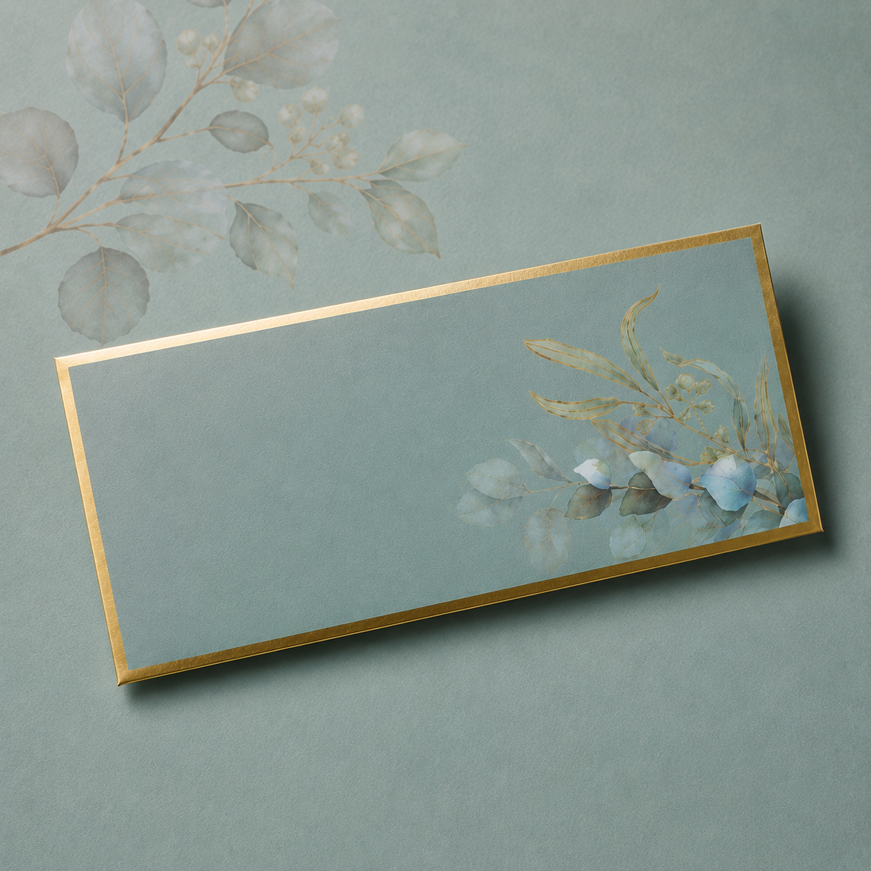 Sage green envelopes, perfect for elegant gifting, weddings, and festive occasions. 