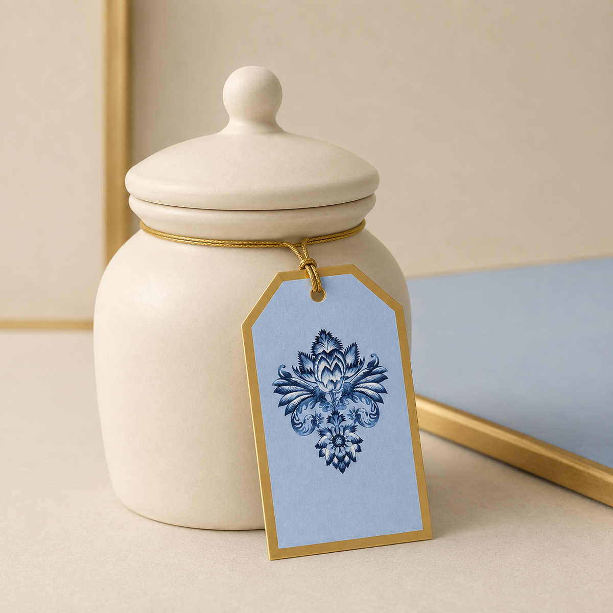 Blue Batik - Hanging Gift Tags