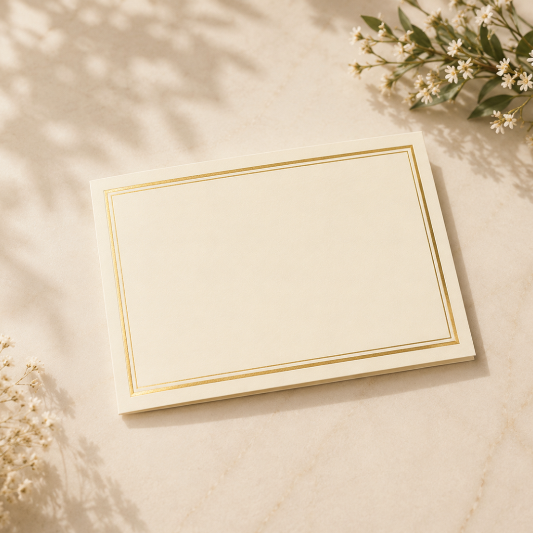 Gilded Ivory - Folded Cards