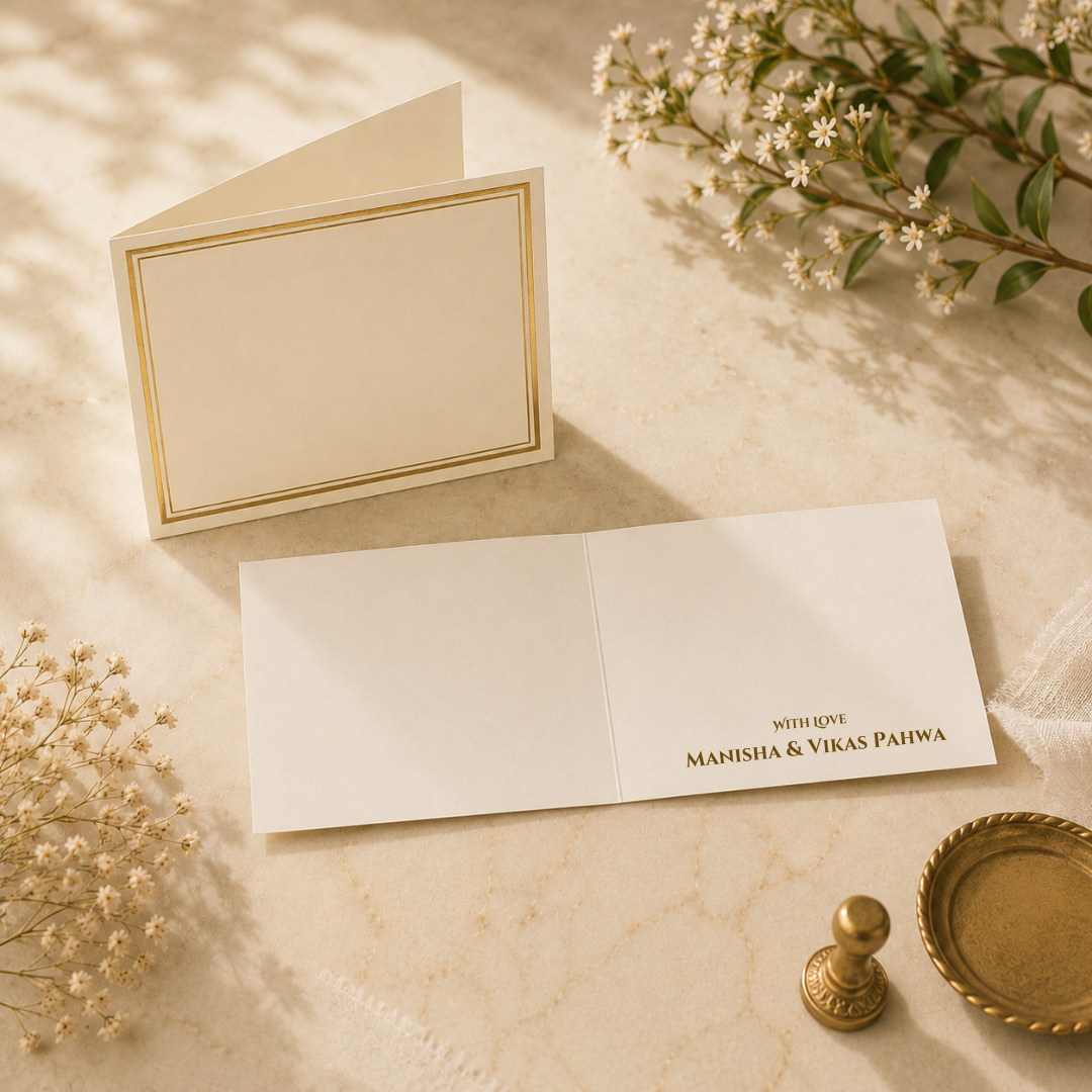 Gilded Ivory - Folded Cards