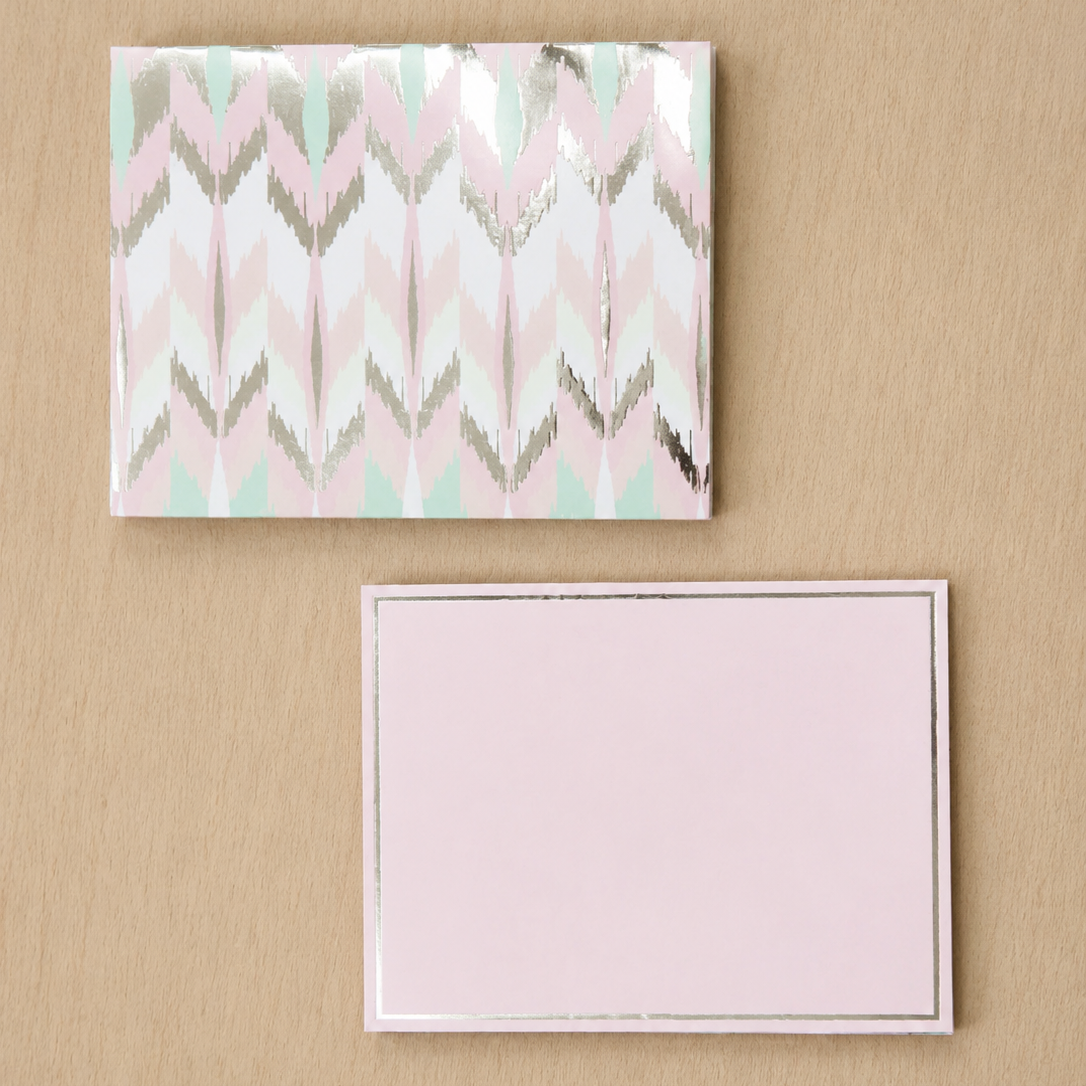 Ikat Pastel Gift Cards with Envelopes
