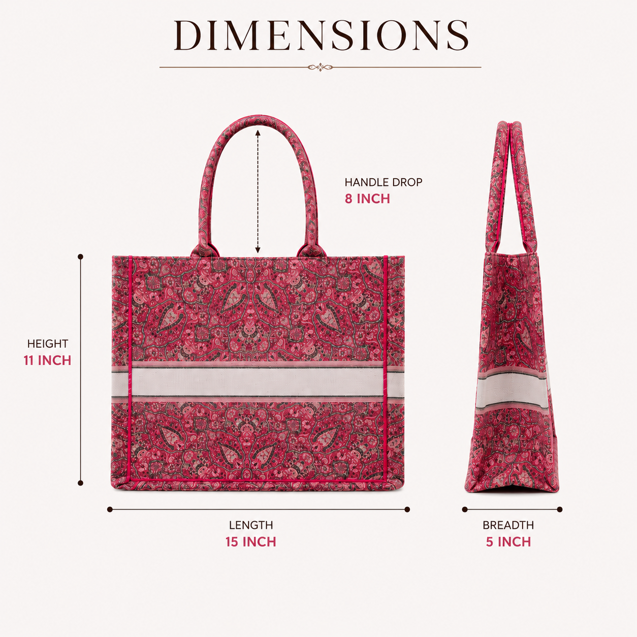 Jamewar Dreams Canvas Tote Bag