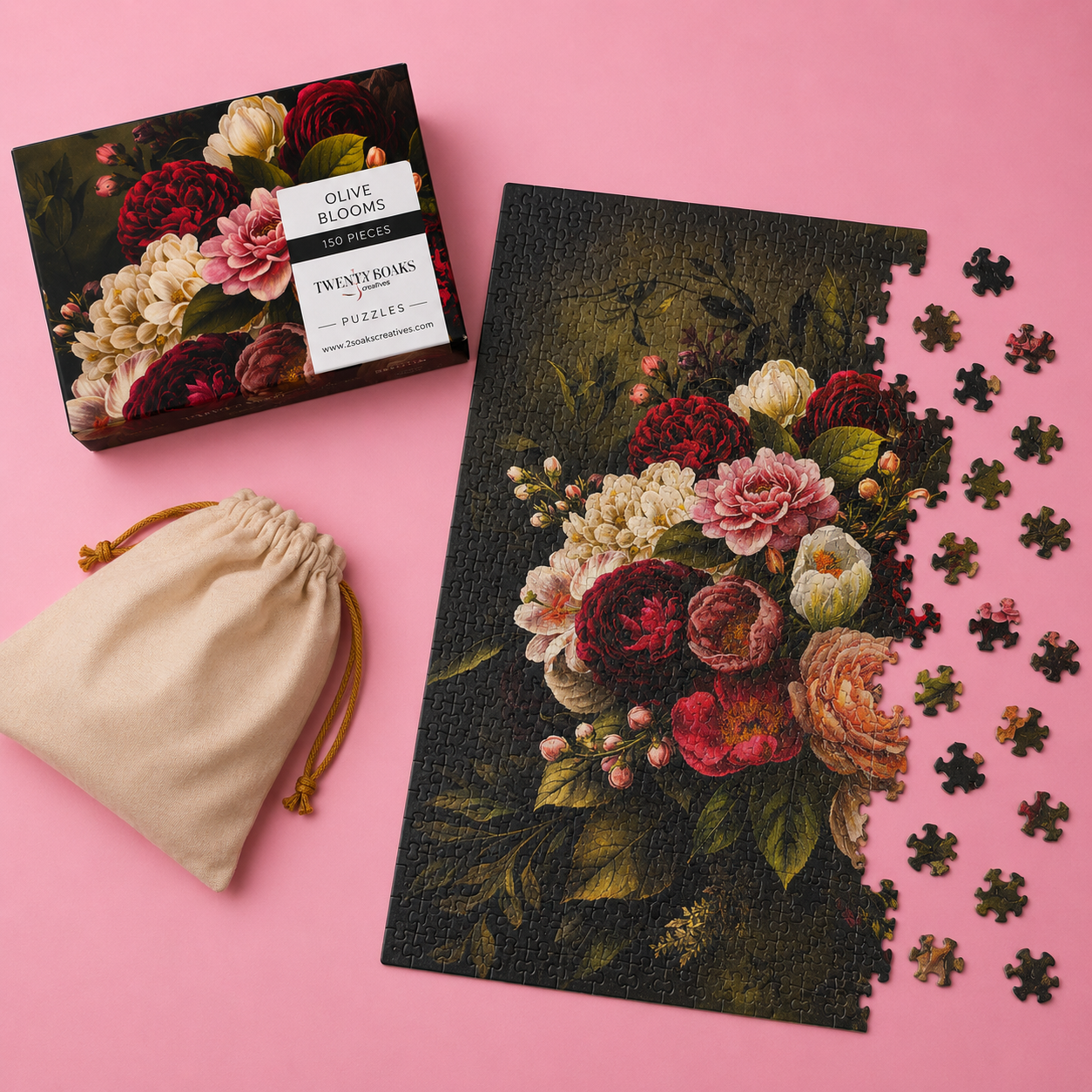 Olive bloom Jigsaw Puzzle - 150 Pieces