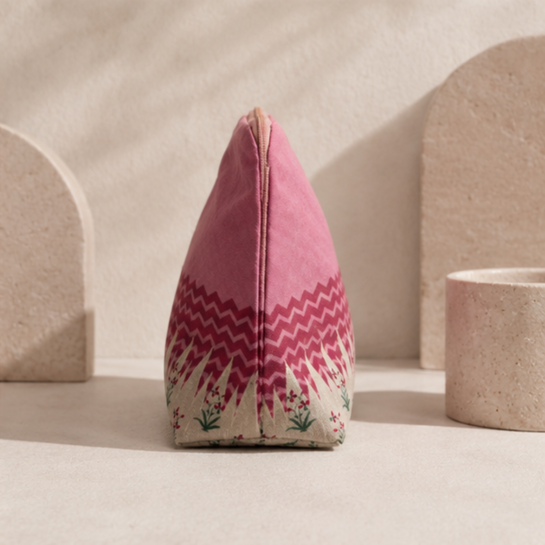 Pink Cypress  Makeup Pouch