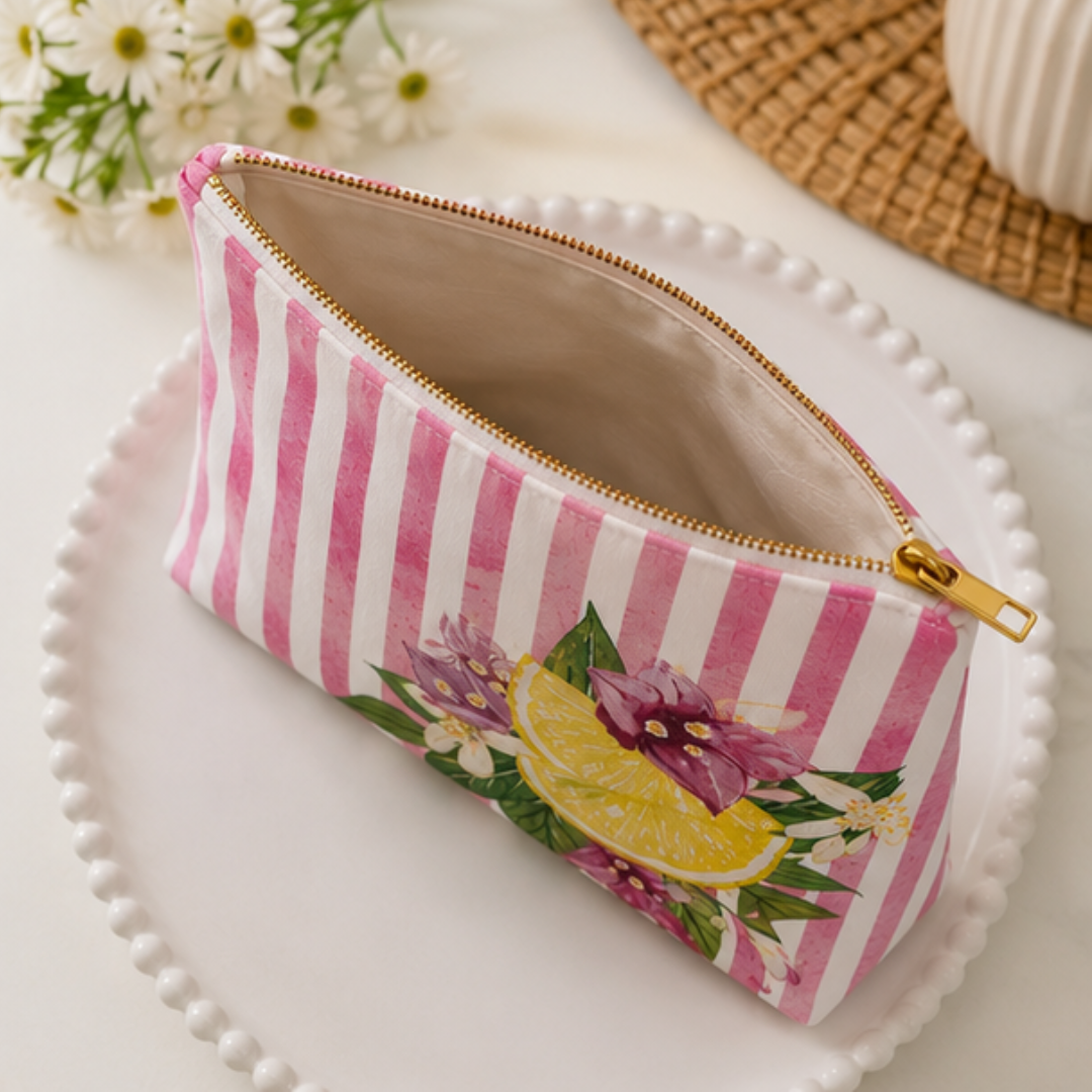 Blush Citrus Vanity Pouch