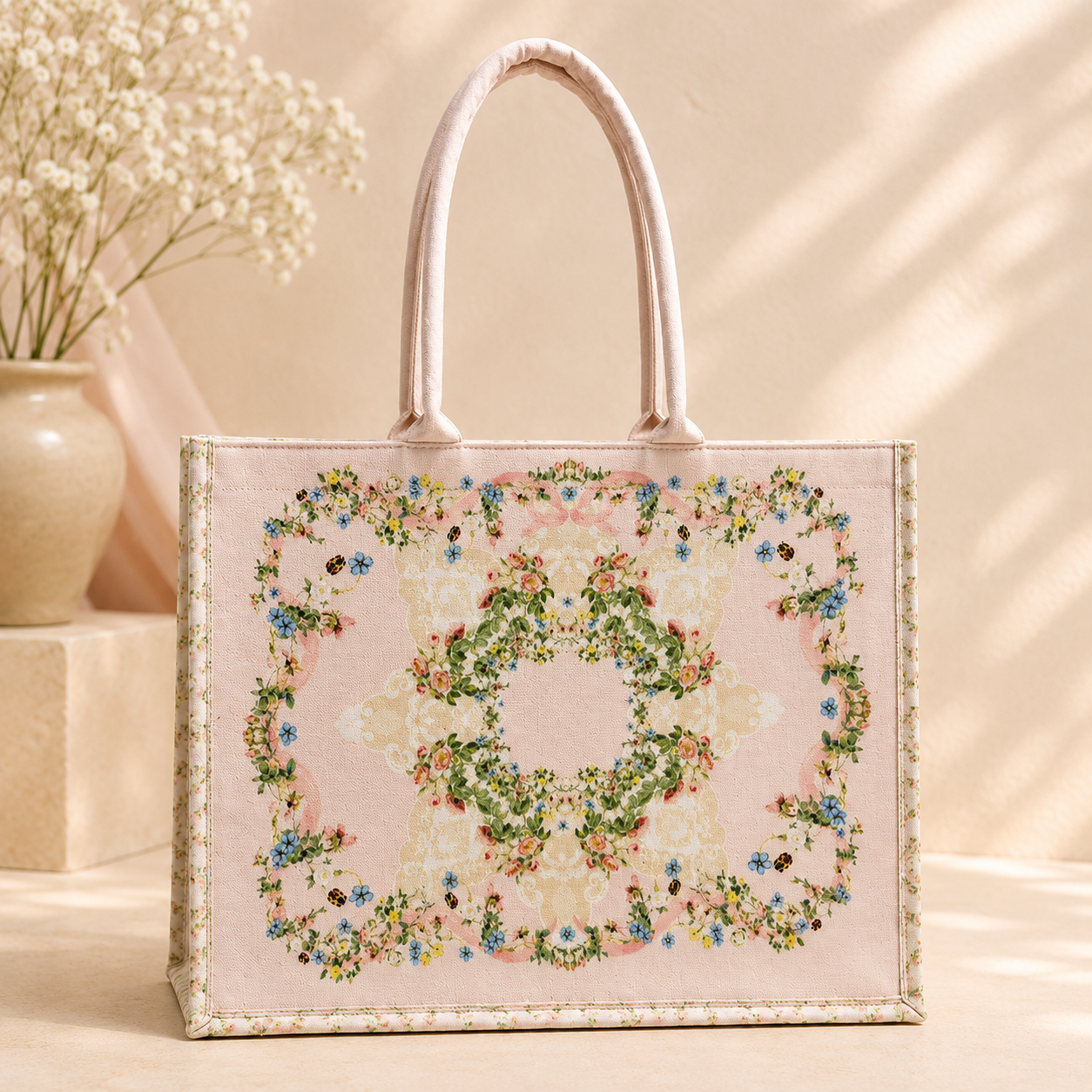 Heritage Garden Canvas Tote Bag