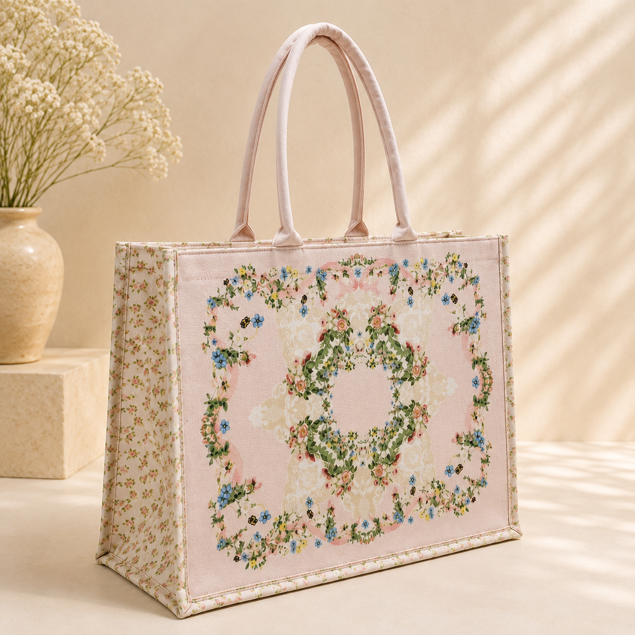 Heritage Garden Canvas Tote Bag