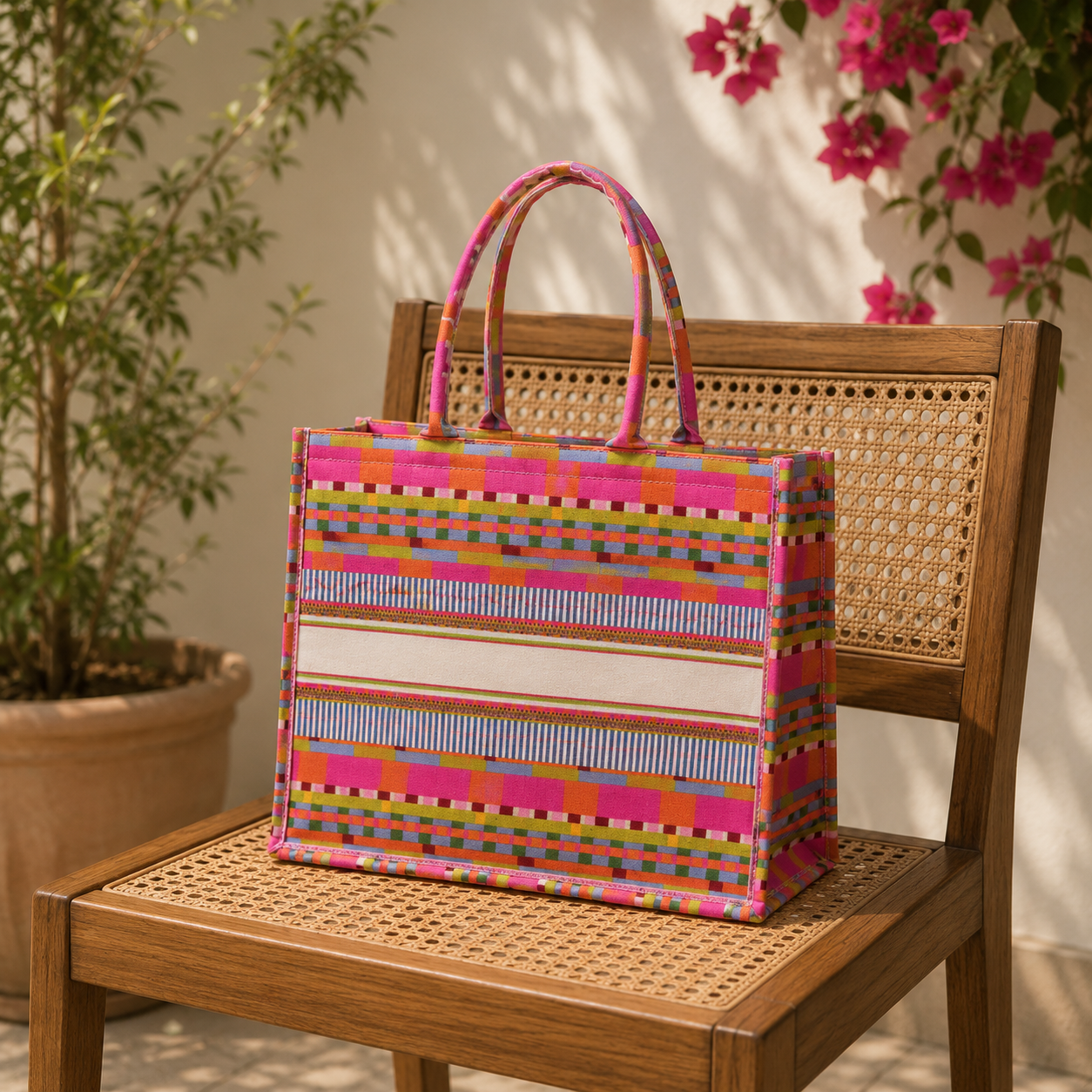 Tropical Pop Canvas Tote Bag