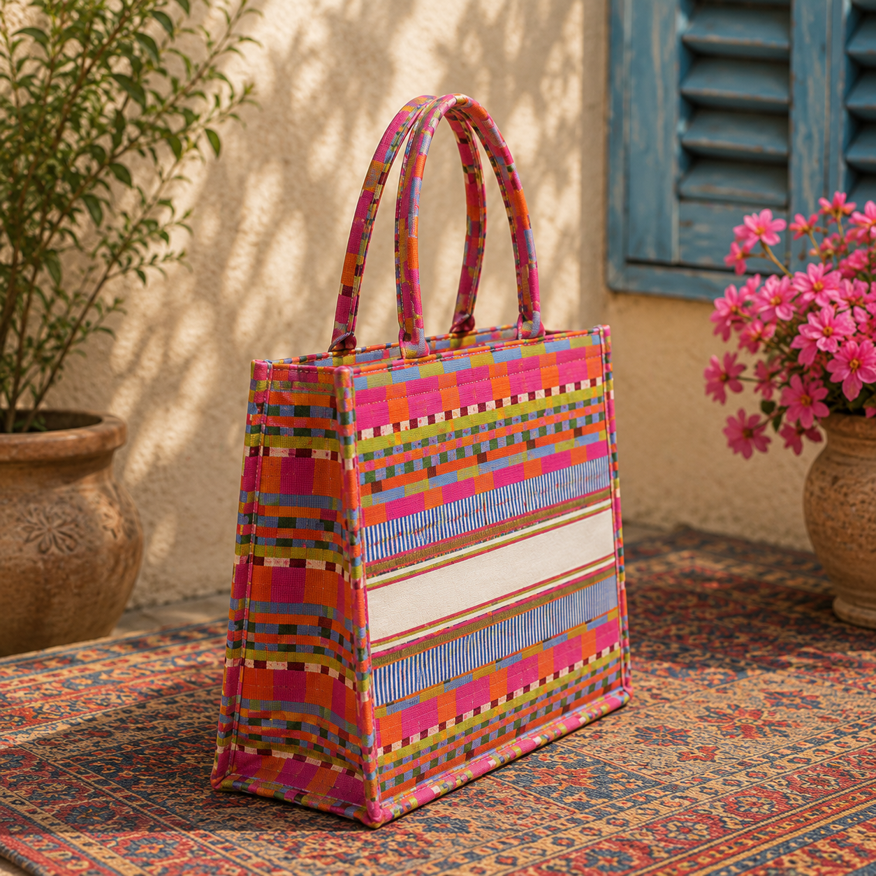 Tropical Pop Canvas Tote Bag